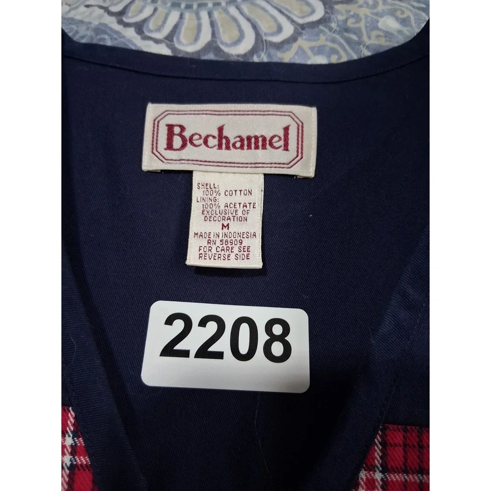 Vintage Bechamel Patchwork Classic Womens‎ size Medium Plaid Colorful 90's Vest